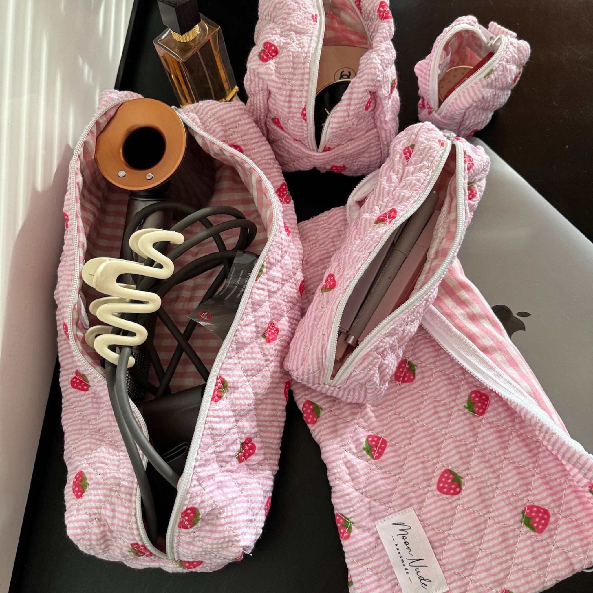 Moon Nude Strawberry Pencil Case