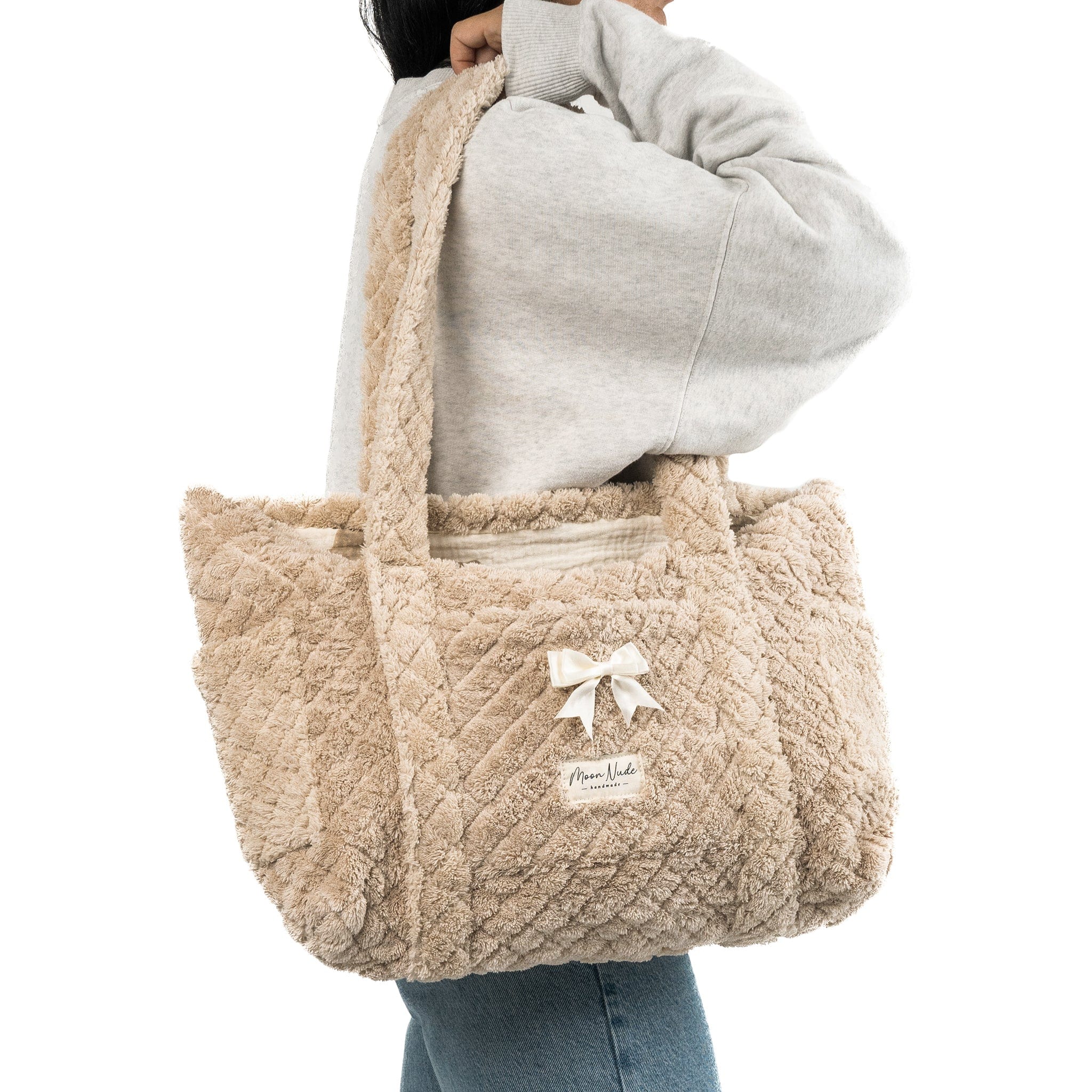 Moon Nude Teddy Tote Bag