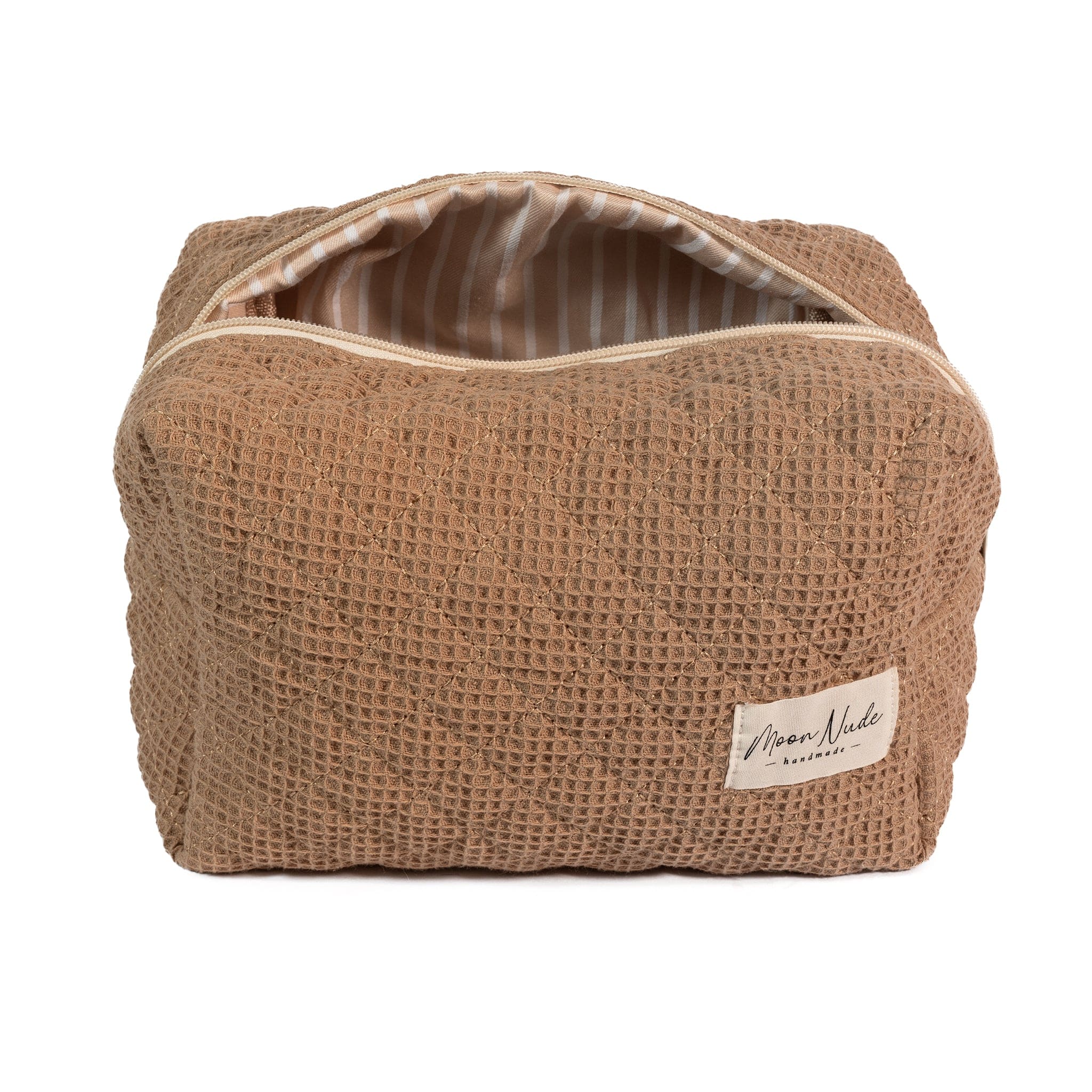 Moon Nude Waffle Large Makeup Bag